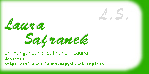 laura safranek business card